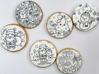 Christmas Color Your Own Cookie Pairs