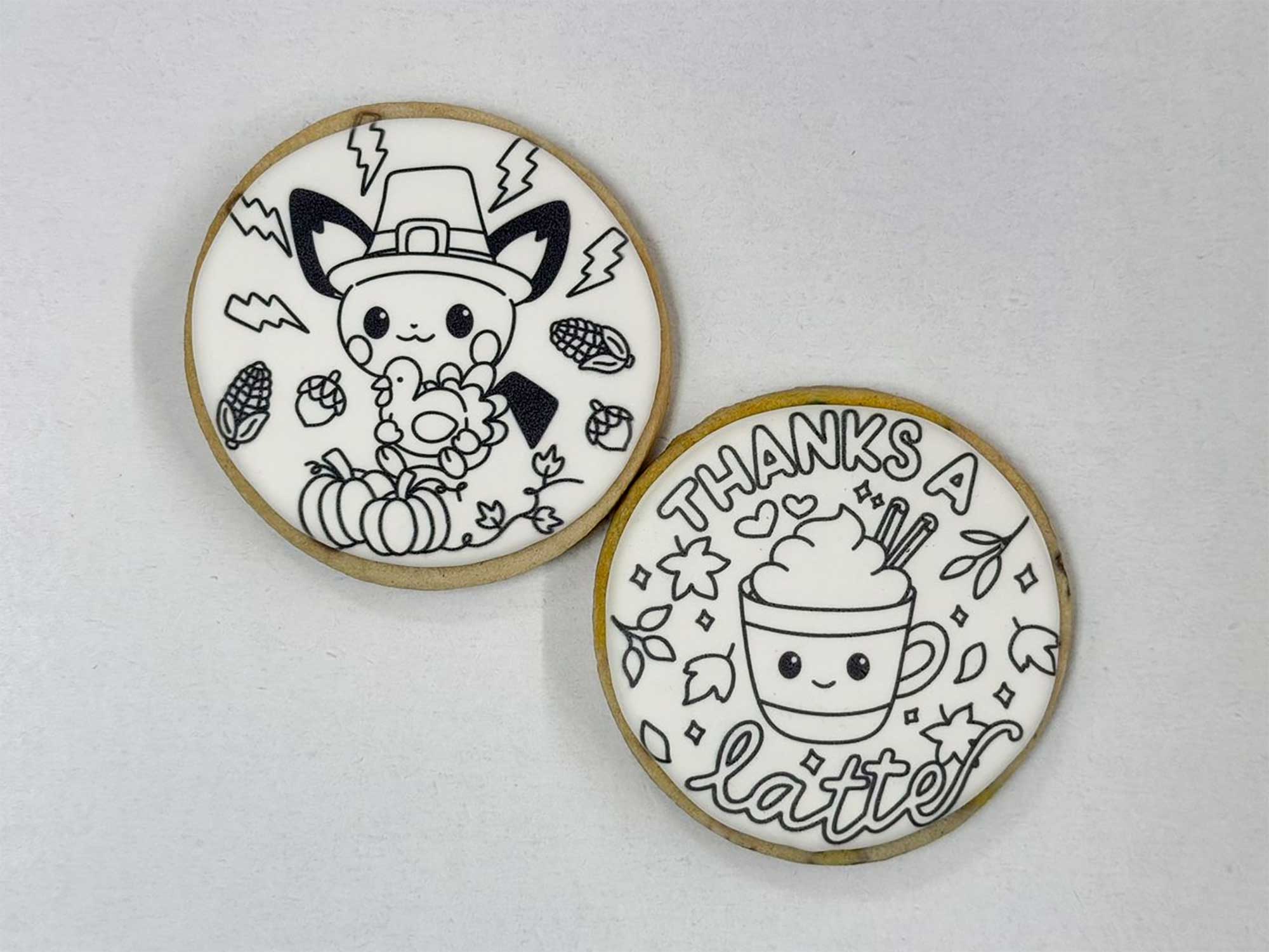 Thanksgiving Color Your Own Cookie Pairs - Image 2