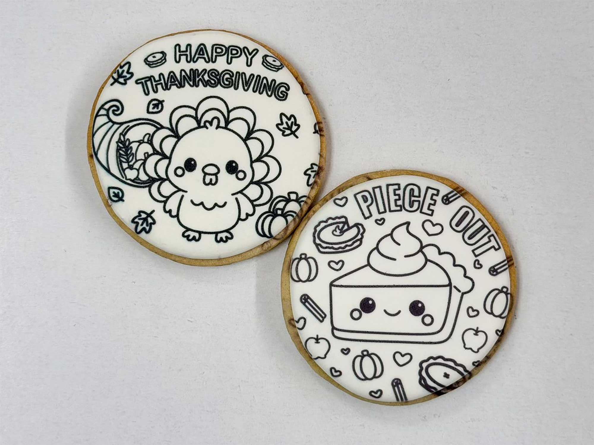 Thanksgiving Color Your Own Cookie Pairs - Image 3
