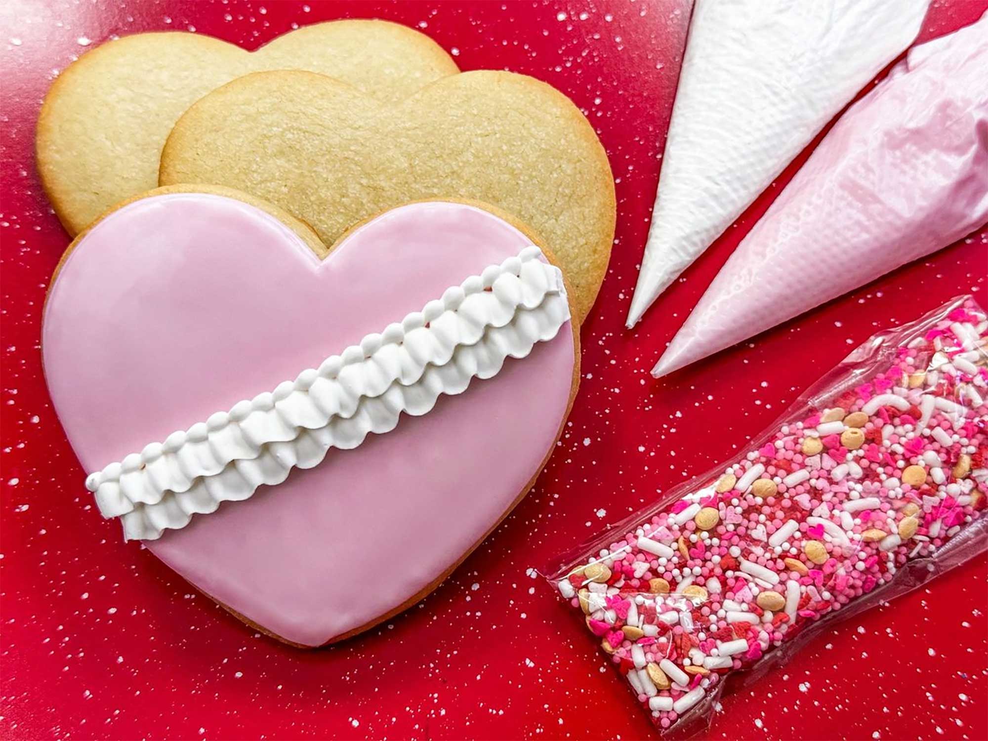 Valentine Heart Sugar Cookie Kit